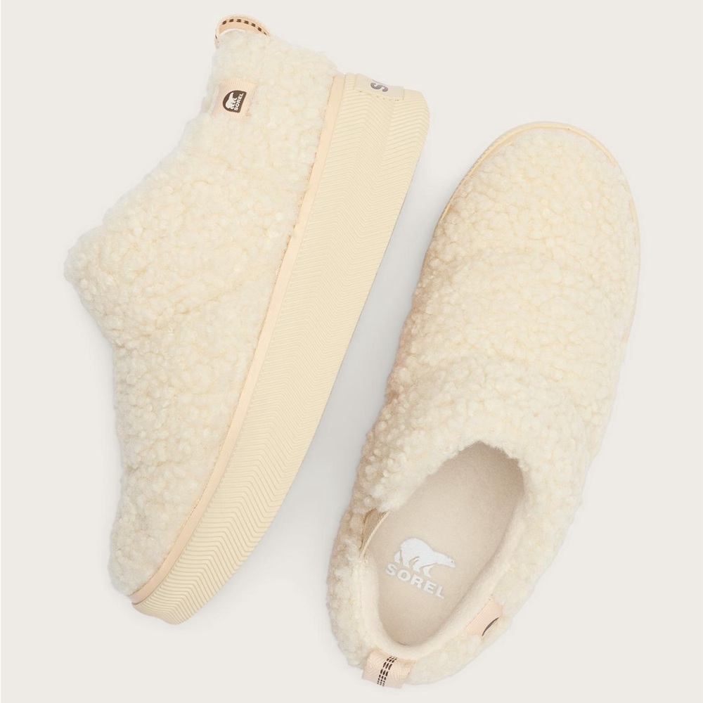 Sorel Cream Sherpa Slippers